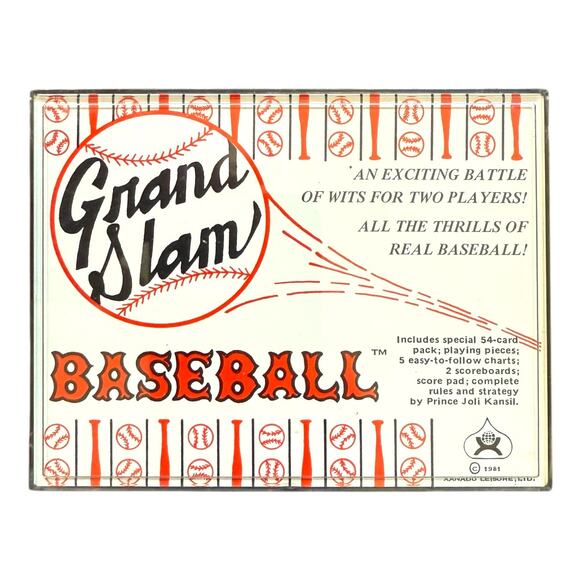 Vintage 1981 Grand Slam Baseball Card Game – Complete Two Player Set - Picture 1 of 12